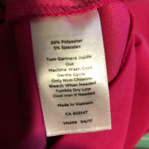 Talbots Plus Size Talbots 3/4  Ruffle Sleeve Tunic Hot Pink Size 2X - Picture 8 of 8